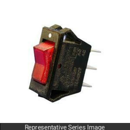 HAMMOND MFG. LIGHTED SWITCH RED -15A/125V 1584S3